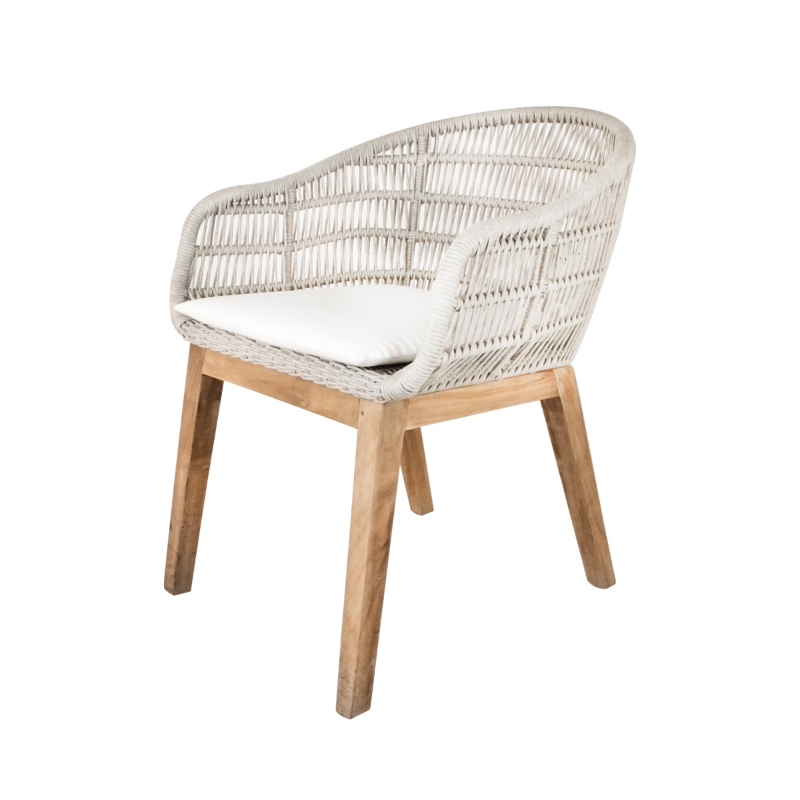 Bodrum Sandalye – teak ve sentetik rattan