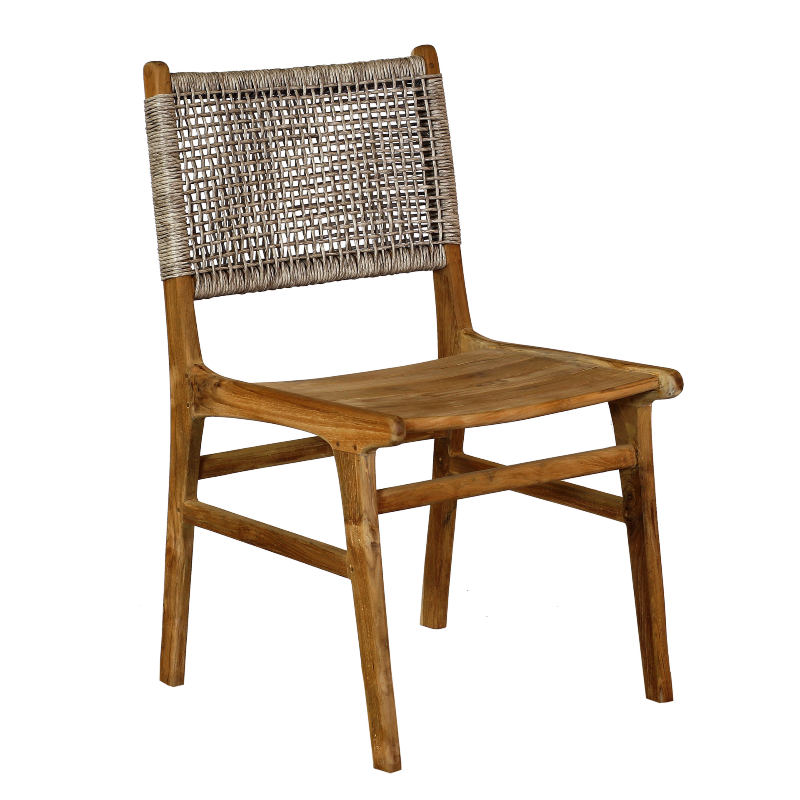 Bitez Sandalye – teak ve sentetik rattan