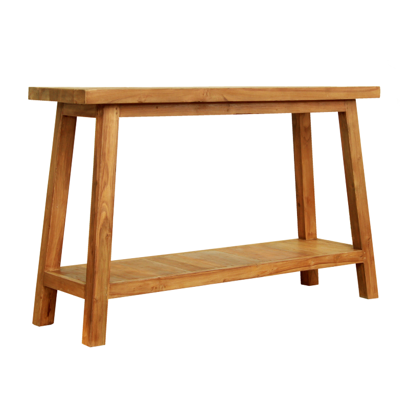 Him Konsol – teak, açık raflı