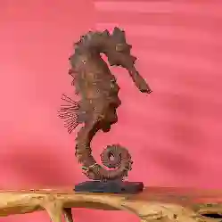 Resim RUSTY SEAHORSE HEYKEL