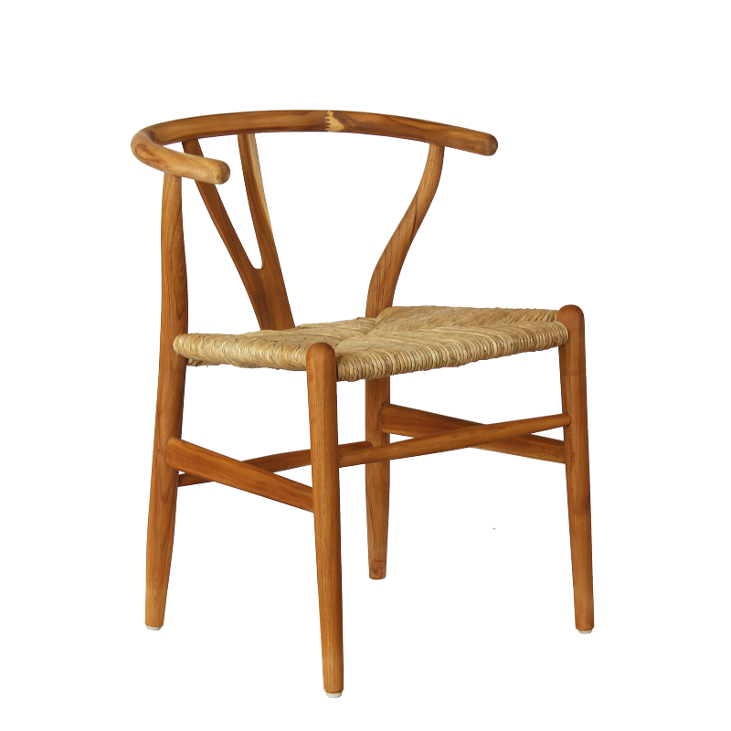 Mask Sandalye Natural – teak ve muz ağacı lifi