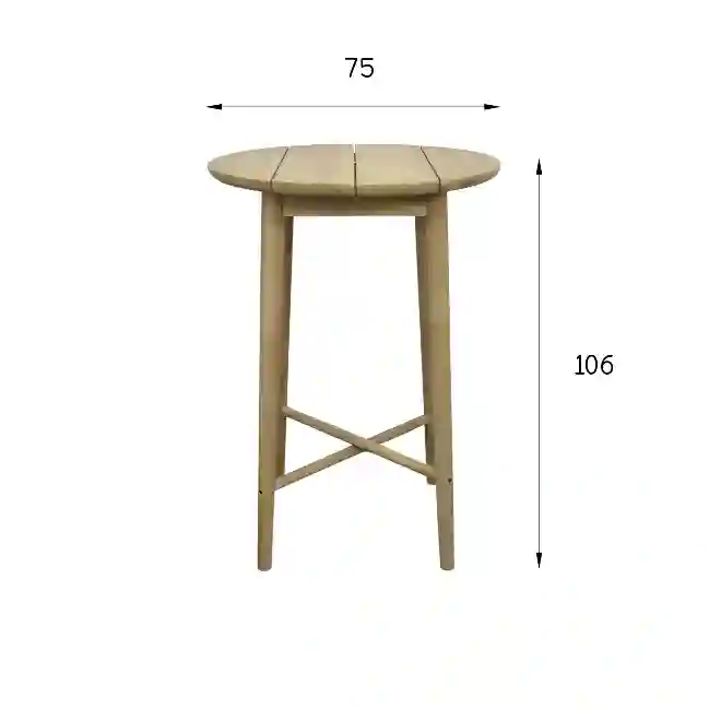 Resim LUNAR BISTRO MASA 75